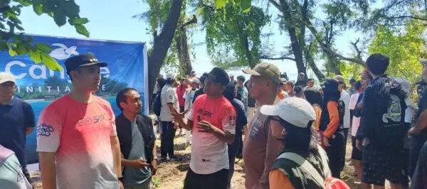 Kapolres Pangkep Hadiri Launching Cangke Initiative dan Pelepasan Tukik di Pulau Cangke